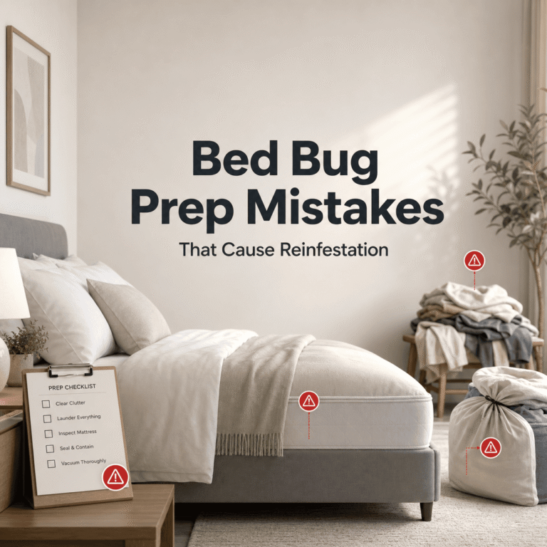 Your Bed Bug Prep Mistakes That Cause Reinfestation
