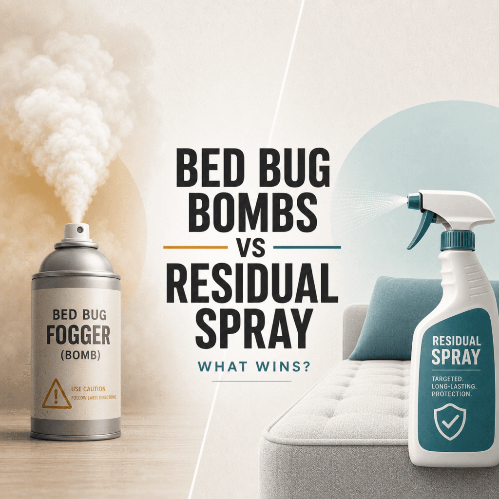 Bed Bug “Bombs” vs Residual Spray: What Wins