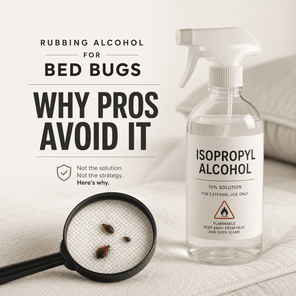 Rubbing Alcohol for Bed Bugs: Why Pros Avoid It