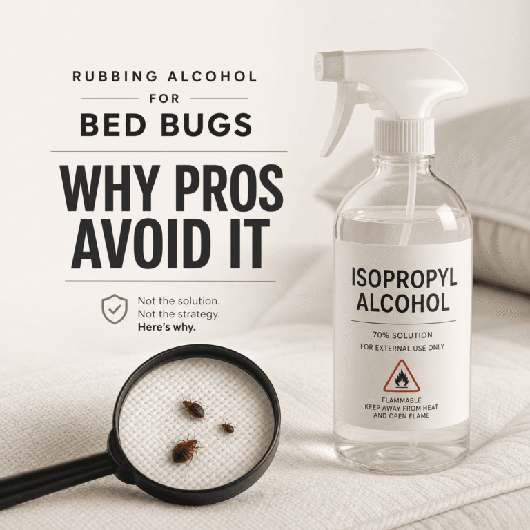 Rubbing Alcohol for Bed Bugs: Why Pros Avoid It