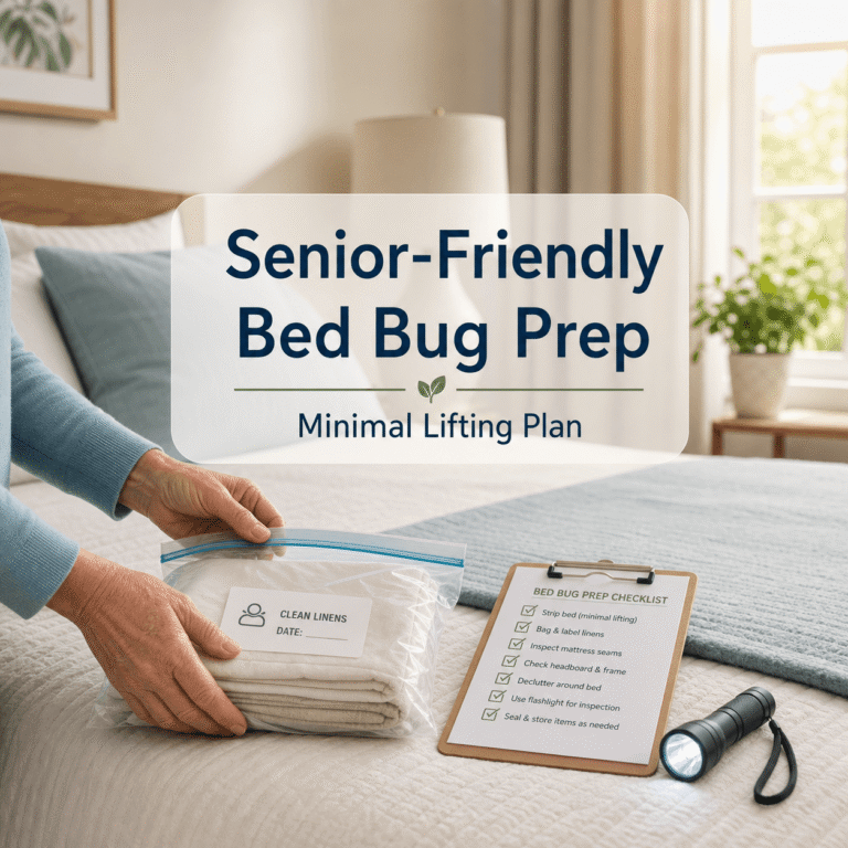 Senior-Friendly Bed Bug Prep: Minimal Lifting Plan