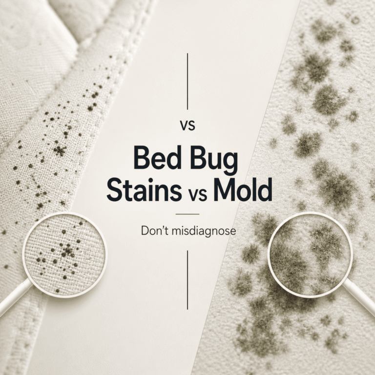 Bed Bug Stains vs Mold: Don’t Misdiagnose This