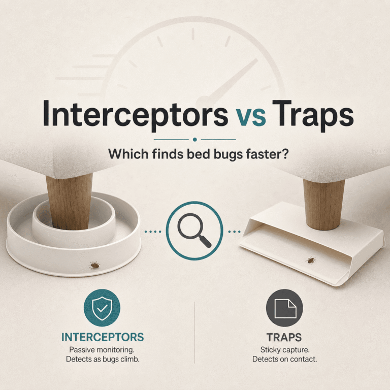 Interceptors vs Traps: Which Finds Bed Bugs Faster?