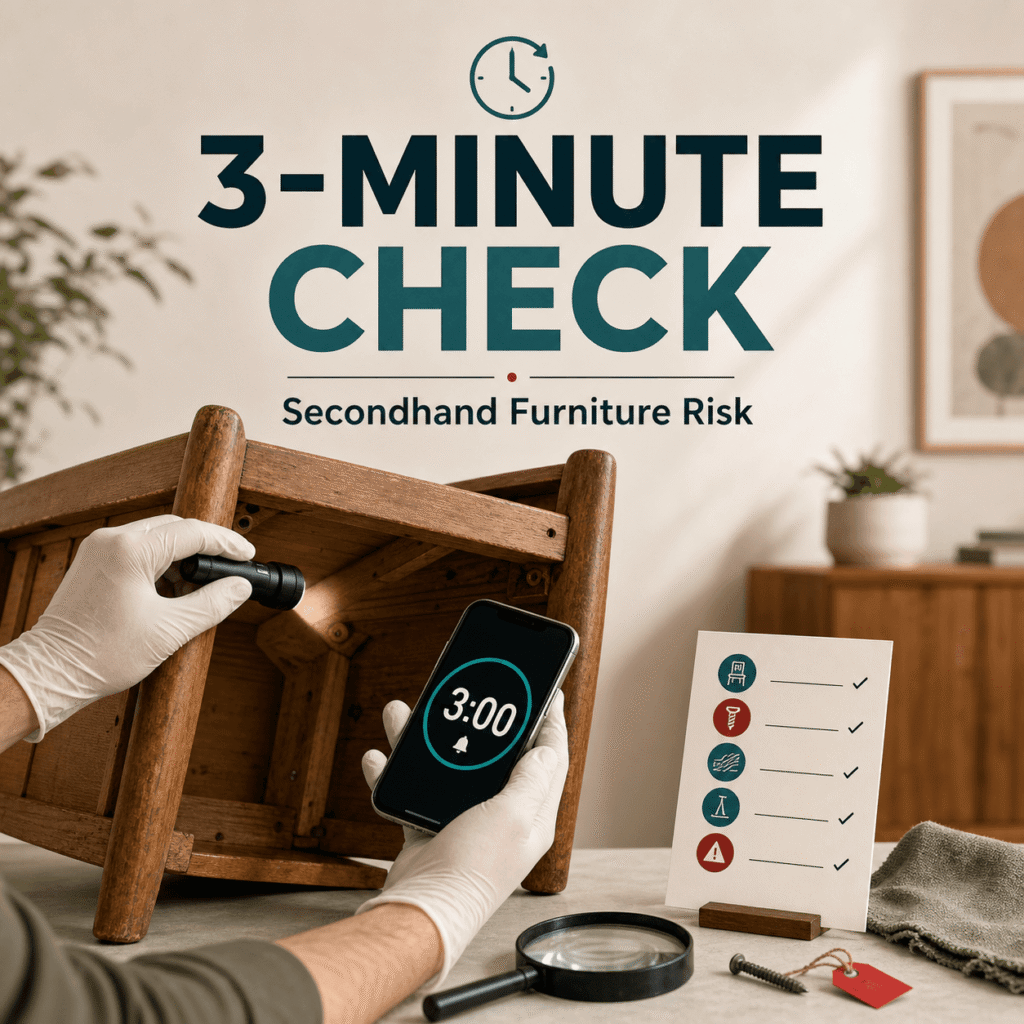 Secondhand Furniture Risk: What to Inspect in 3 Minutes