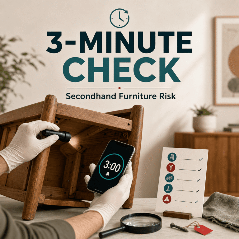 Secondhand Furniture Risk: What to Inspect in 3 Minutes