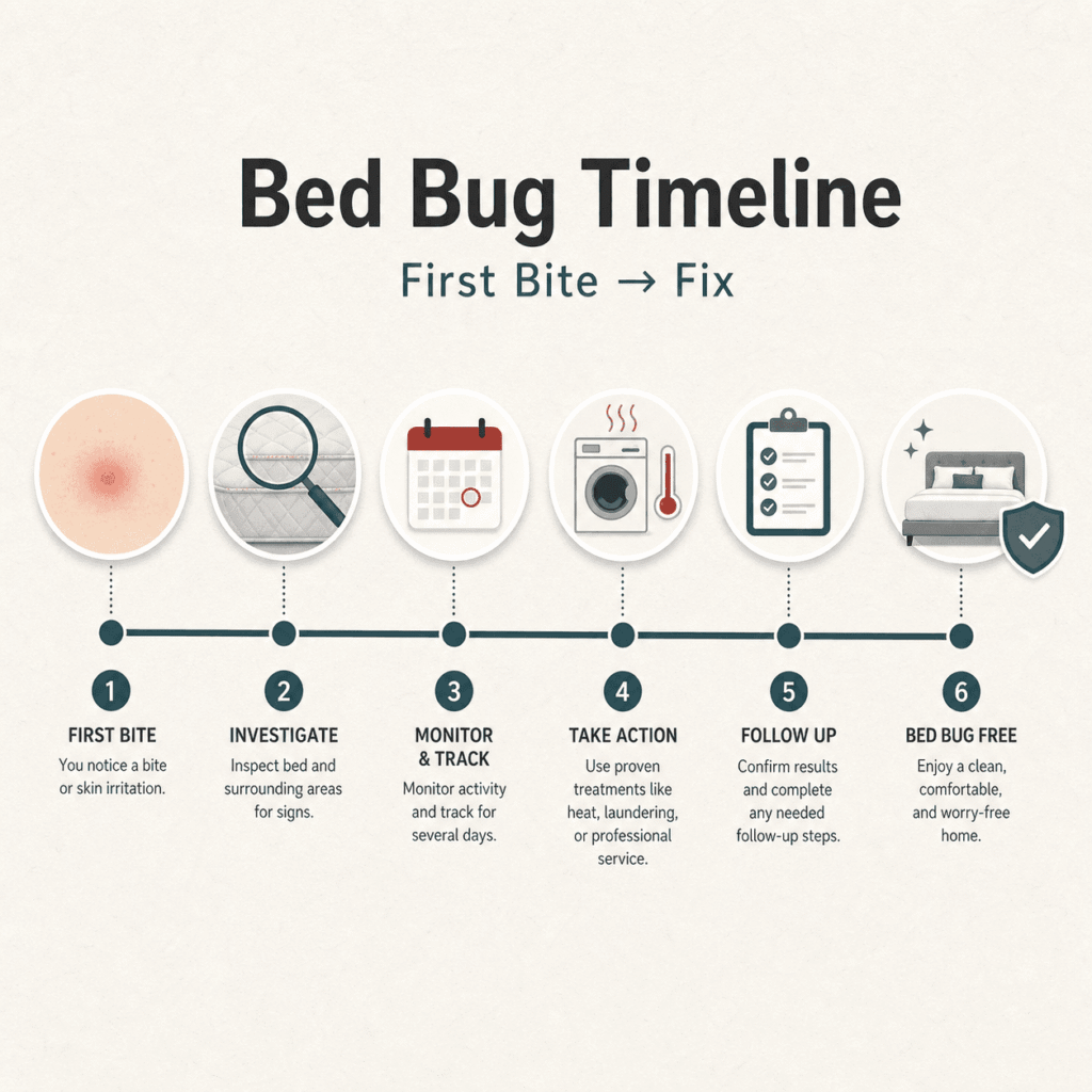 Waukesha County Bed Bug Timeline: From First Bite to Fix