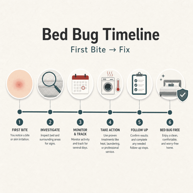 Waukesha County Bed Bug Timeline: From First Bite to Fix